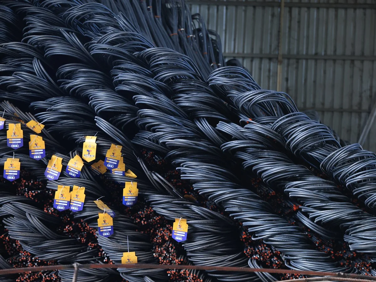 Tusker TMT 550D coils with brand tags ready for dispatch