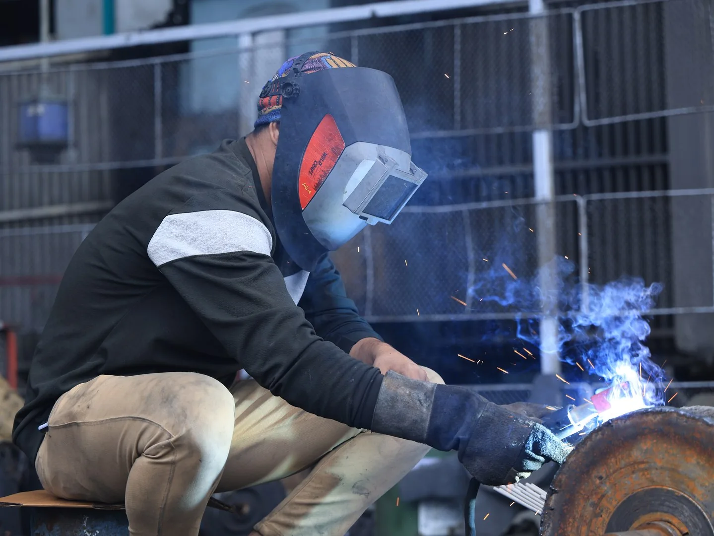 Skilled workers at Ferrosco Industries plant